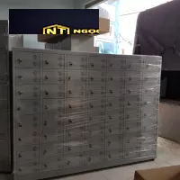 Tủ giày bằng sắt sơn tĩnh điện 56 ngăn cánh mở sắt 56C7K